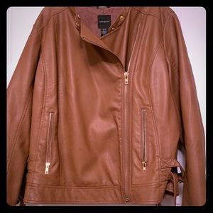 Lane Bryant faux leather jacket